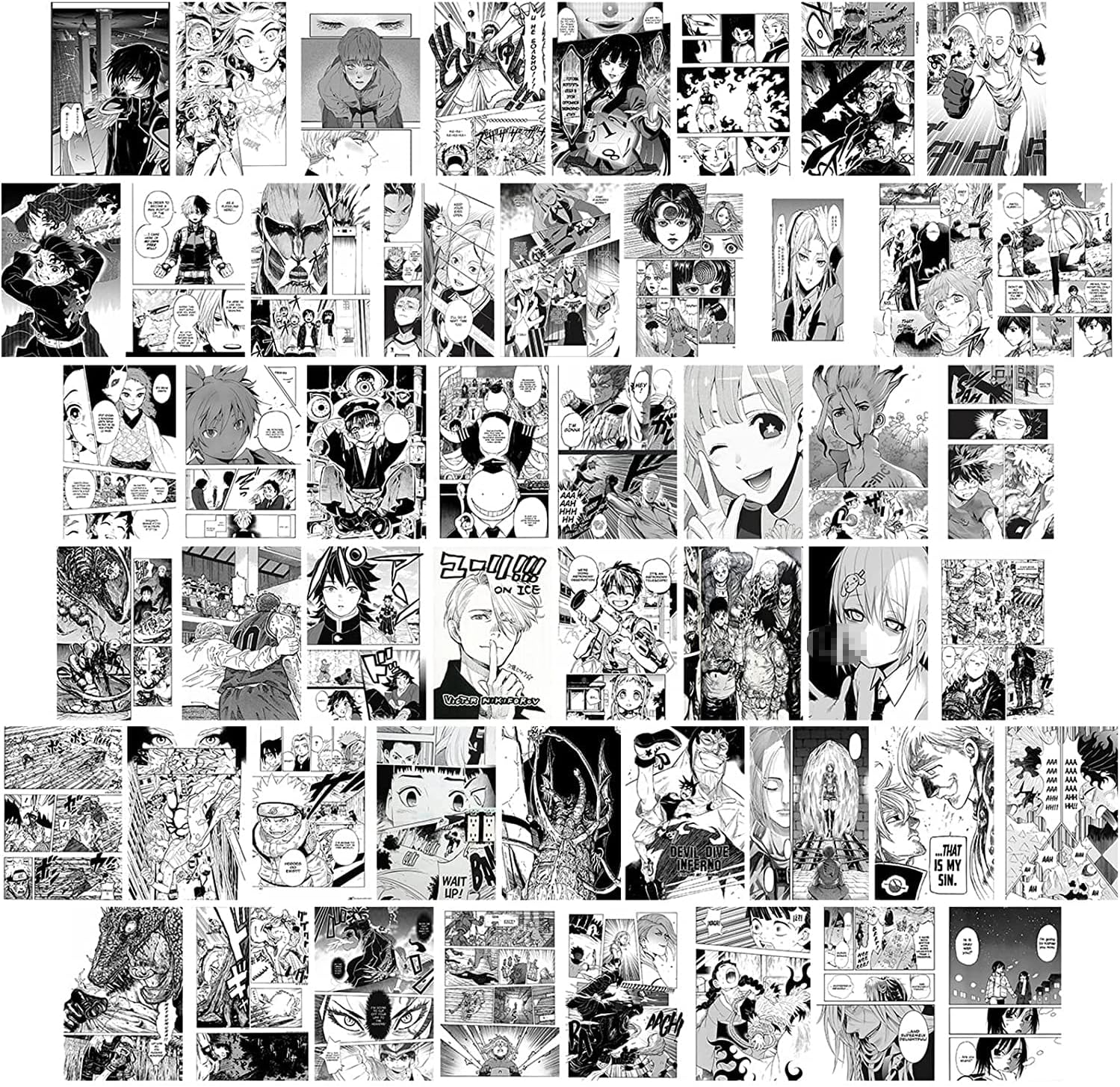 Lot de 50 panneaux muraux One Piece en carton de 300 g/m²
