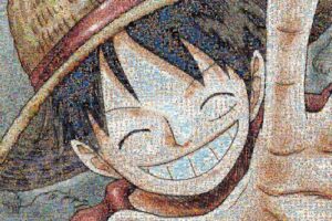 Puzzle One Piece Luffy art mosaïque 1000 pièces Ensky 50 x 75 cm