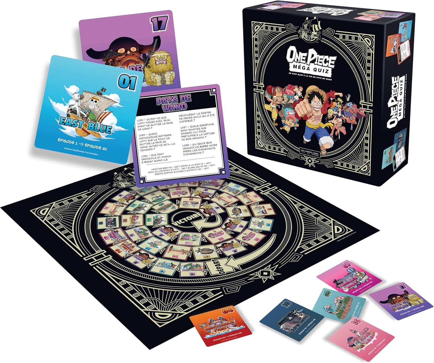 One Piece Le Méga Quiz Topi Games, jeu de société pour 2 à 8 joueurs – Image 3