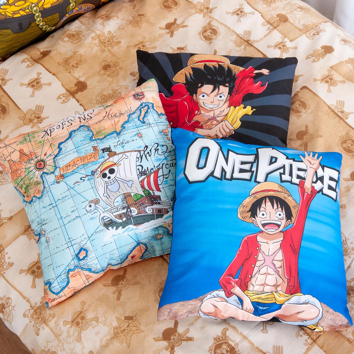 Coussins réversibles One Piece 40 x 40 cm, lot de 3 en 100% polyester – Image 3