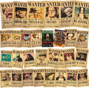 30 affiches One Piece Chapeau de Paille 28,5 x 19 cm