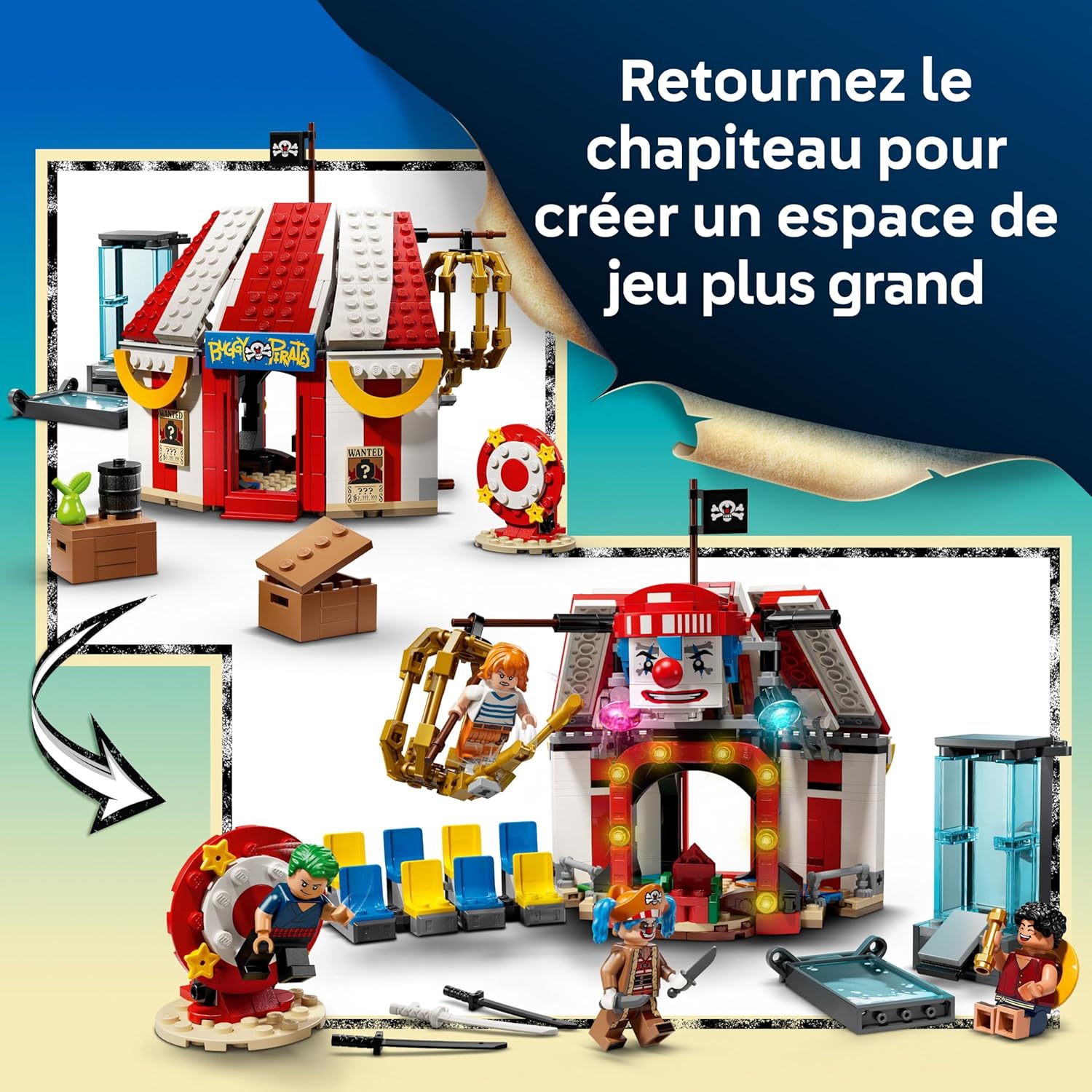 LEGO One Piece chapiteau de Baggy avec 4 minifigurines 75637 – Image 3