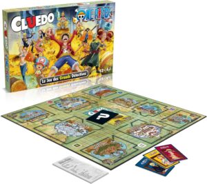 Cluedo français One Piece, jeu d'enquête famille 2 à 6 joueurs dès 12 ans