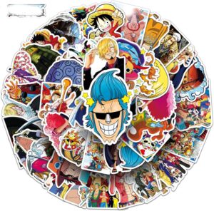 Stickers One Piece en vinyle étanches x50