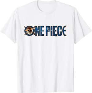 T-shirt logo One Piece Live Action avec Monkey D. Luffy