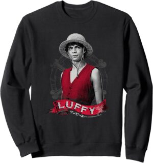 Sweatshirt Pirate au chapeau de paille One Piece Monkey D. Luffy Live Action