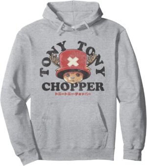 Sweat à capuche One Piece Chopper Face coupe classique