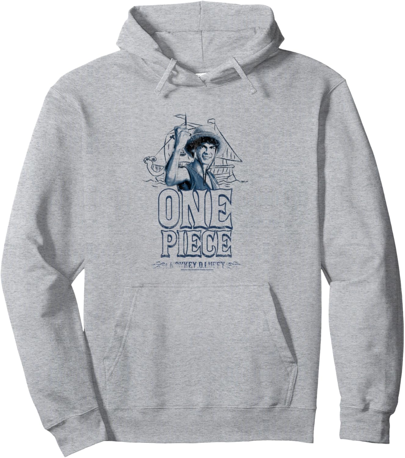 Sweat à capuche One Piece Monkey D. Luffy live action, 241 g