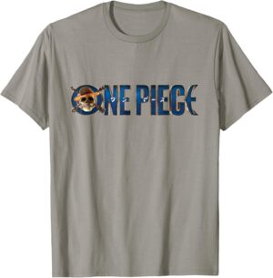 T-shirt One Piece graphique logo Chapeau de Paille