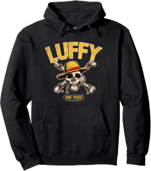 Sweat à capuche One Piece Monkey D. Luffy Skull Crossbones 241 g