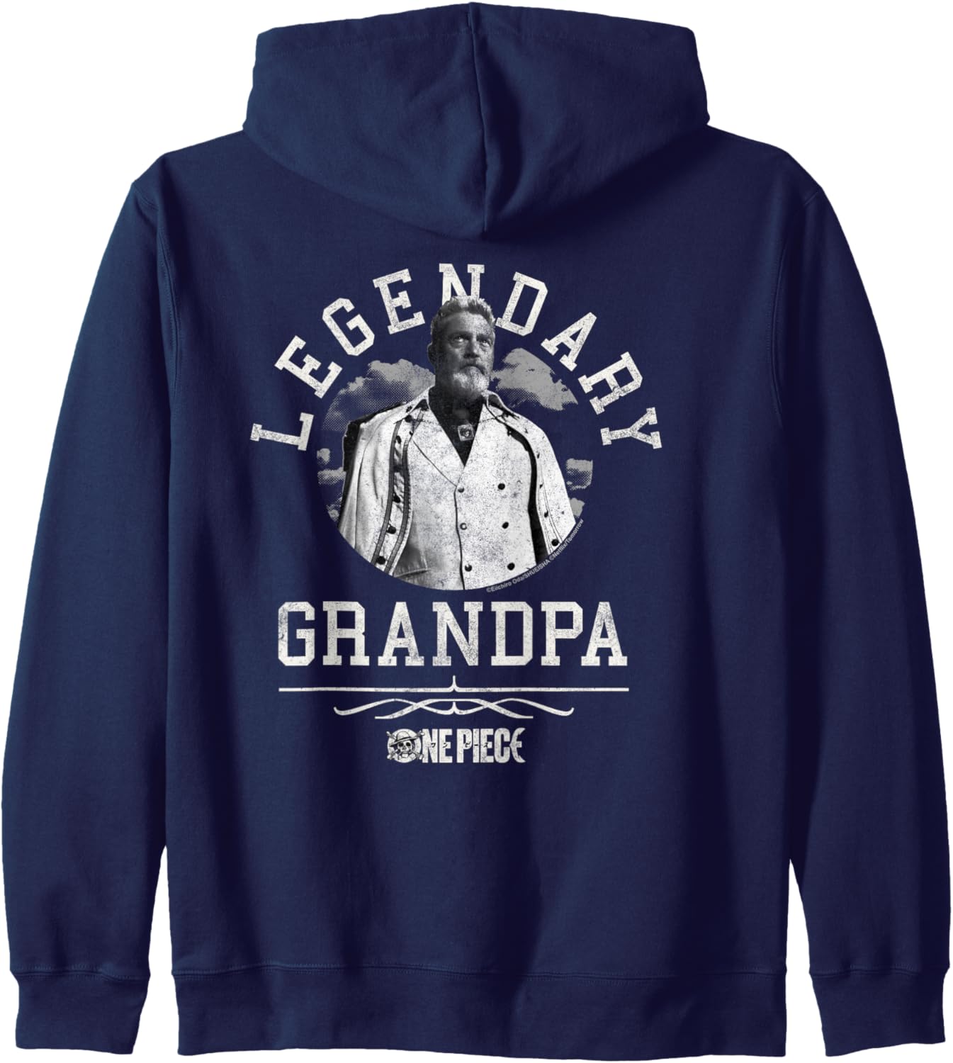 Sweat à capuche One Piece Legendary Grandpa avec Monkey D. Luffy