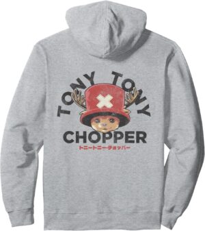 Sweat à capuche One Piece Chopper Face coupe classique