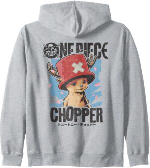 Sweat à capuche One Piece Chopper Portrait coupe classique