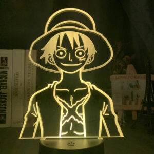 Lampe veilleuse LED One Piece Luffy jaune