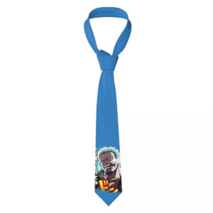 Cravate One Piece Smoker Portrait Bleu