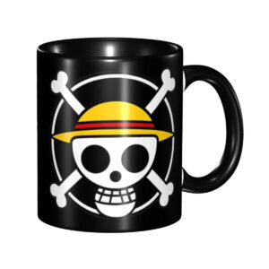 Mug One Piece Jolly Roger fond noir
