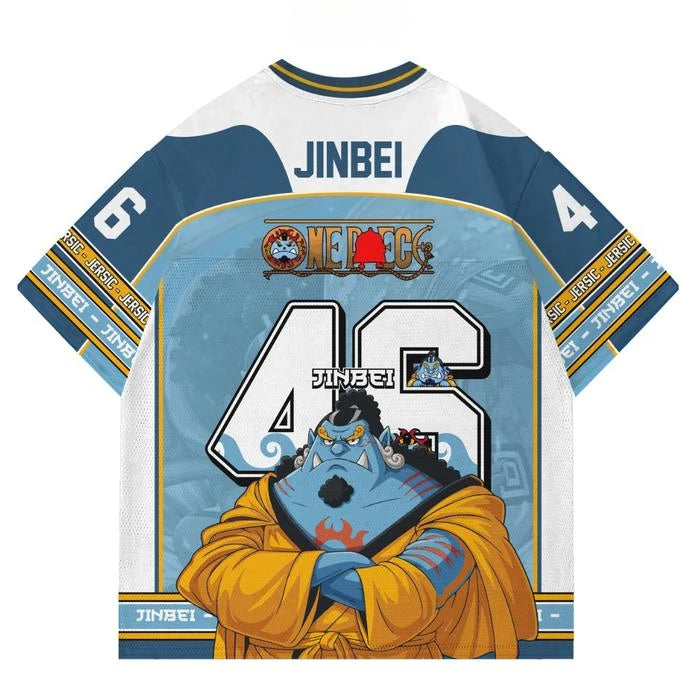 Maillot de sport One Piece Jinbe bleu – Image 2