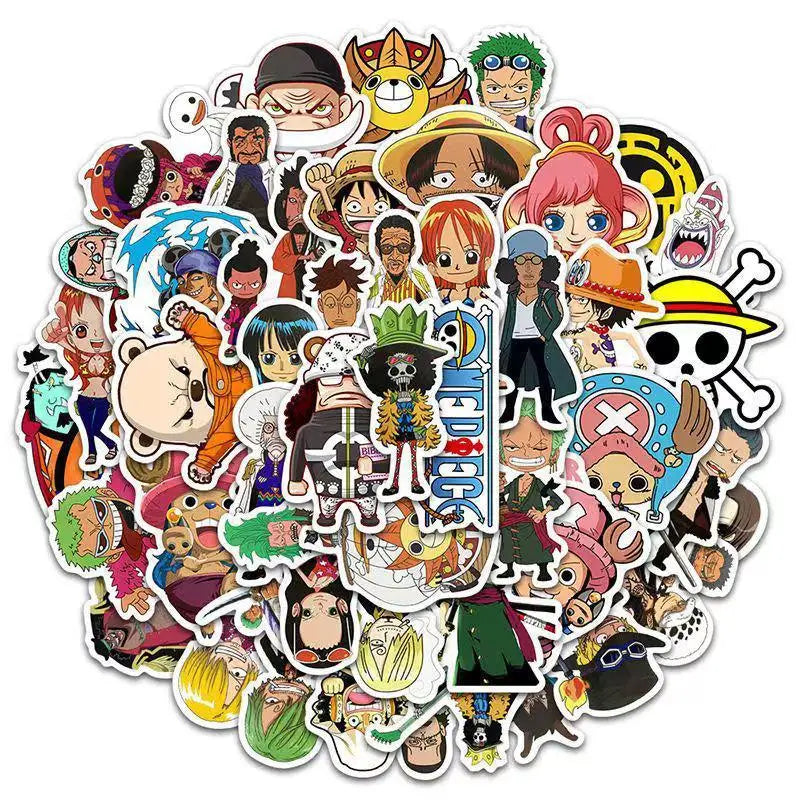 Pack de 50 stickers One Piece en vinyle