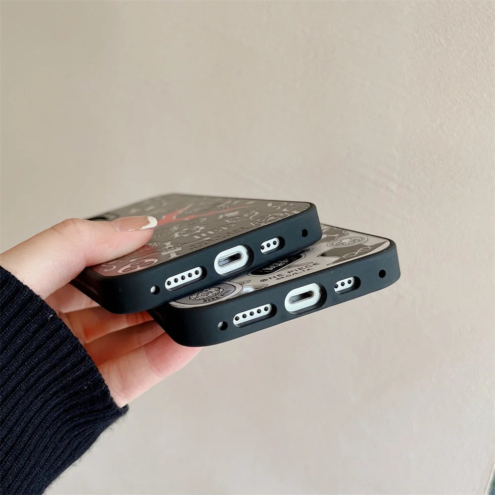 Coque One Piece Pirate Noir & Rouge pour iPhone 11 à 17 – Image 3