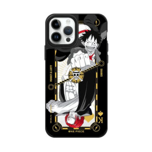 Coque iPhone One Piece Luffy Dorée, modèles 11 à 17
