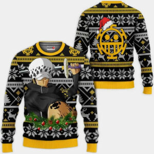 Pull One Piece Trafalgar Law & Jolly Roger Noir S à 3XL