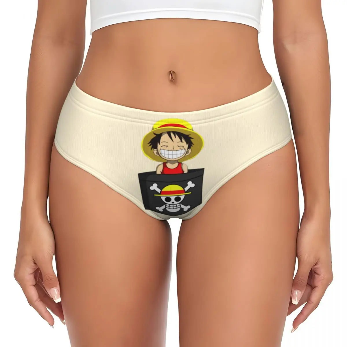 Culotte One Piece Luffy Chibi Jaune XS, S, M, L, XL, XXL, XXXL
