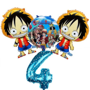 Kit de ballons One Piece anniversaire 4 ans