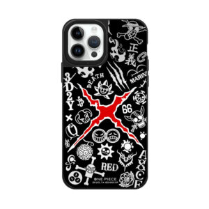 Coque One Piece Pirate Noir & Rouge pour iPhone 11 à 17
