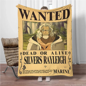 Couverture One Piece Wanted Silvers Rayleigh 150x200cm