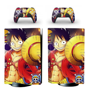 Sticker PS5 One Piece Luffy pose iconique