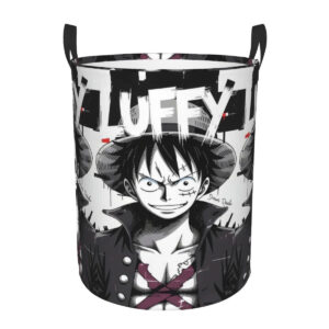 Panier de rangement One Piece Luffy noir et blanc