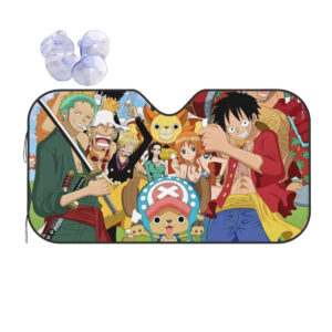 Pare-soleil de voiture One Piece Équipage Mugiwara sur l’Océan