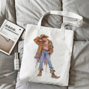 Sac tote bag One Piece Luffy illustration aventure