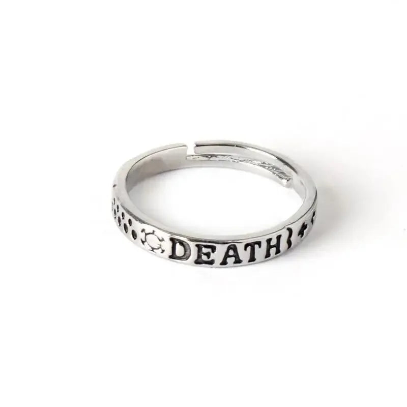 Bague One Piece Inscription Death Trafalgar Law