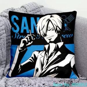 Housse de coussin One Piece - Vinsmoke Sanji Portrait Bleu