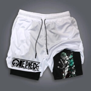 Short de Sport 2-en-1 One Piece Zoro Style Wano M à XXXL