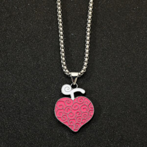 Collier One Piece Cœur Trafalgar Law en métal