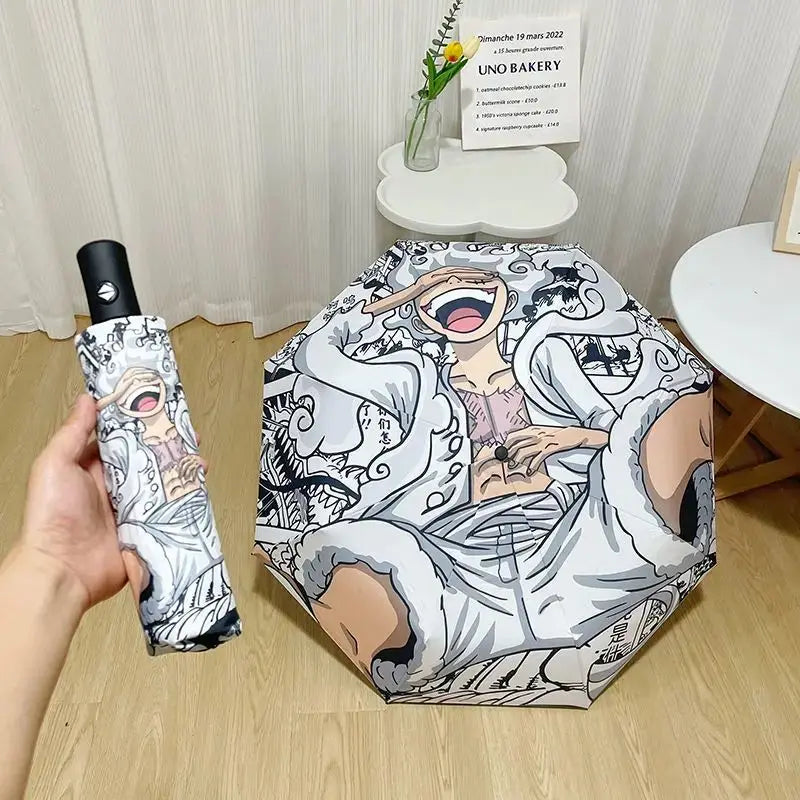Parapluie One Piece Wanted Noir & Blanc – Image 2