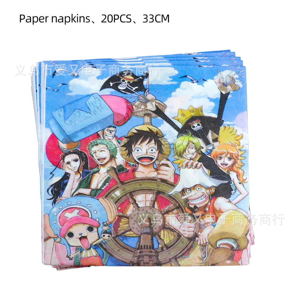 Serviettes en Papier One Piece - Lot de 20