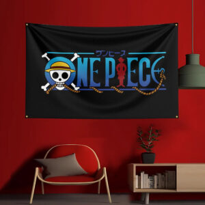 Poster One Piece Logo Jolly Roger Noir 60 x 90cm