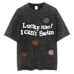T-shirt Vintage One Piece Lucky Me! I Can't Swim, du M au XXXL