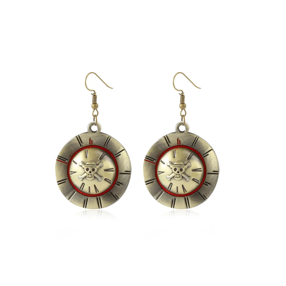 Boucles d'oreilles One Piece Bouclier Sogeking Usopp