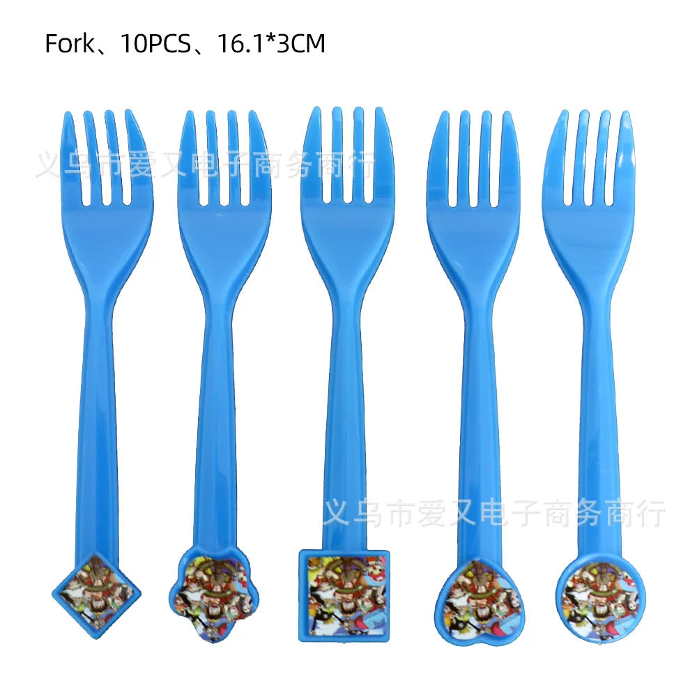 Lot de fourchettes One Piece bleu