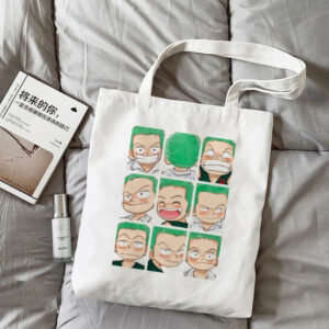 Sac Tote Bag One Piece Têtes Zoro Expressions