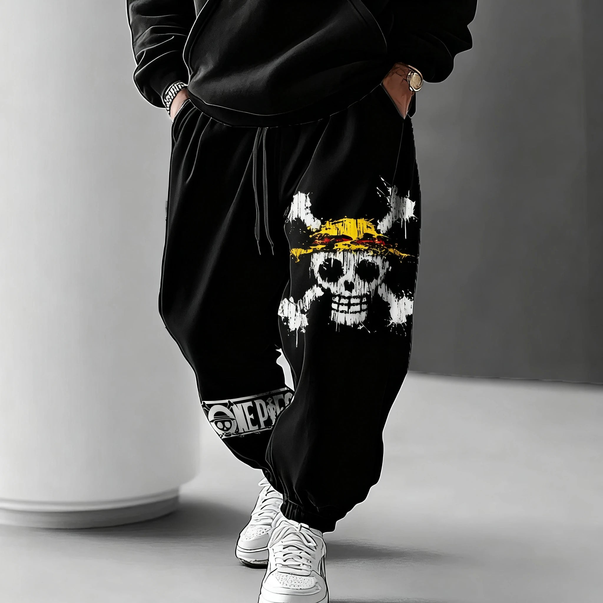 Pantalon de Jogging One Piece Jolly Roger Mugiwara 3XL