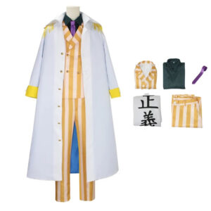 Costume Cosplay One Piece Manteau Justice XS à XXXL
