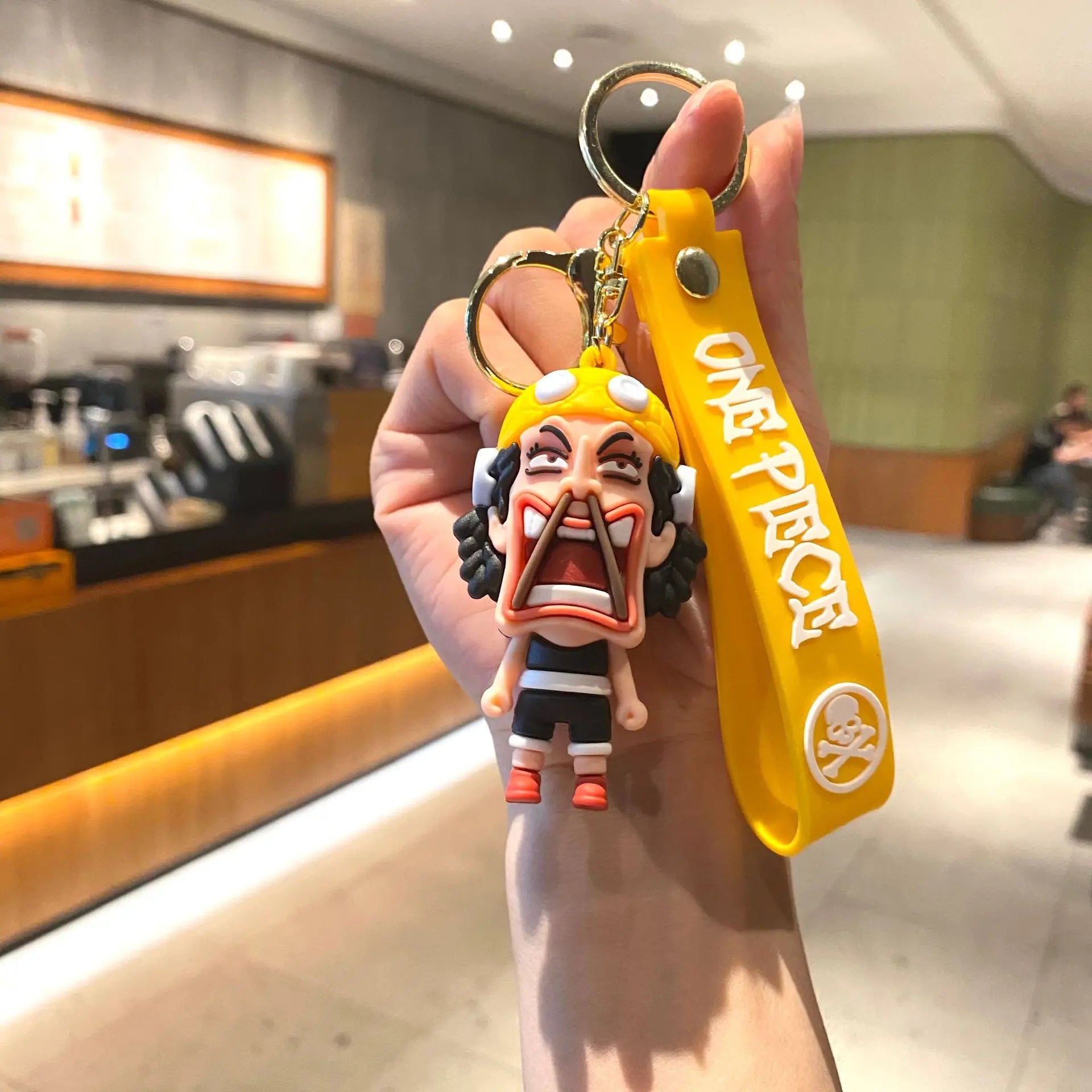 Porte-Clés One Piece Usopp Fond Jaune