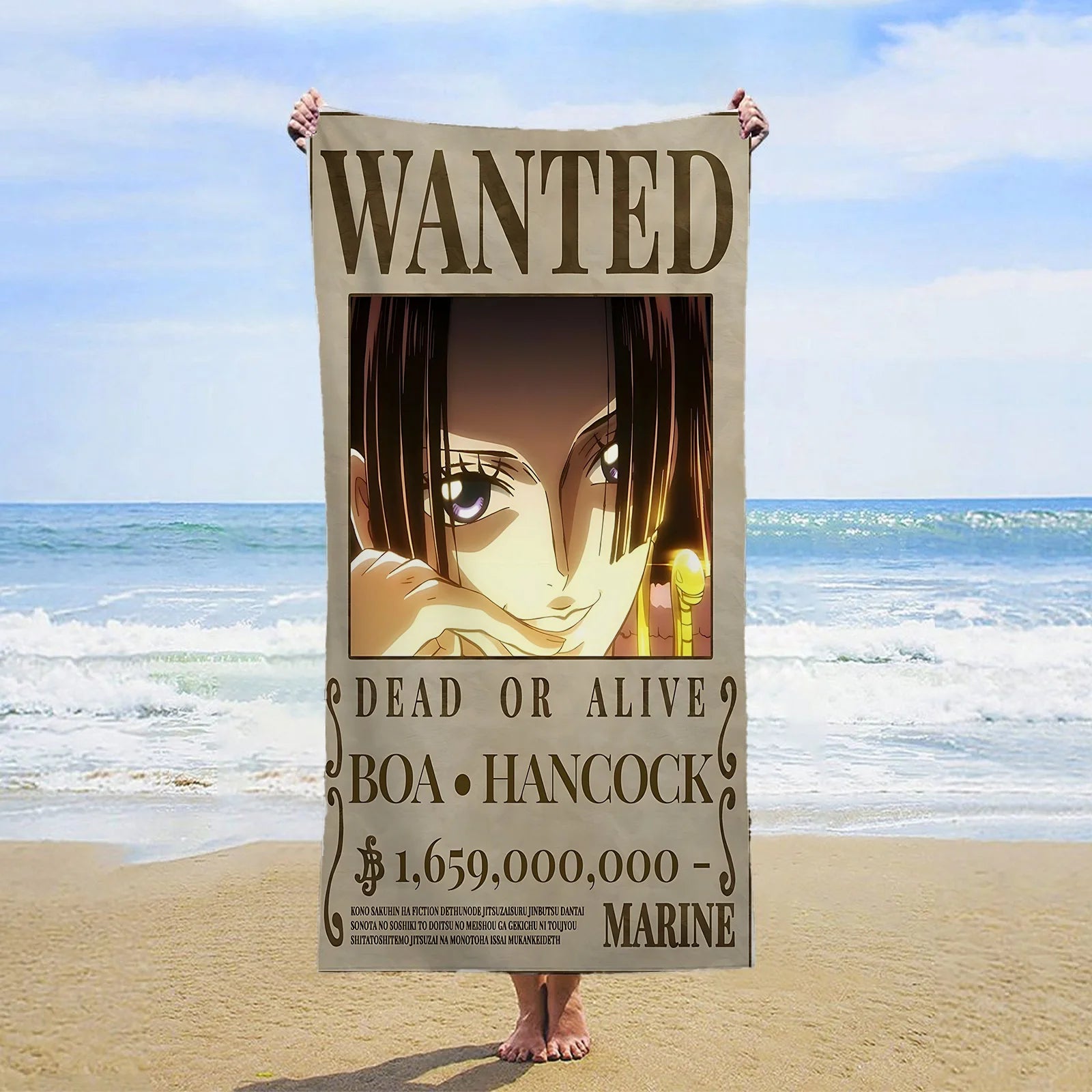 Serviette de Plage One Piece Boa Hancock 100x180cm