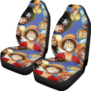 2 Housses de Siège One Piece Portraits Équipage Mugiwara