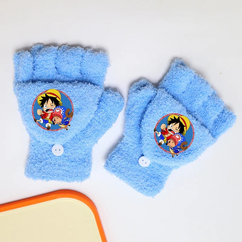 Gants One Piece Luffy Médaillon Rond